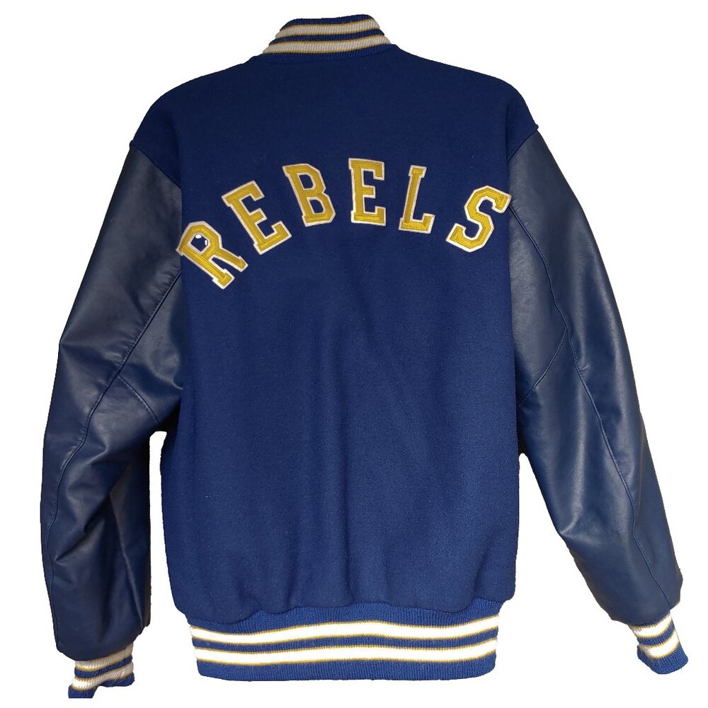 Vintage Delong Varsity Bomber Jacket Collegiate 50s 60s Highschool Athlete Coat
